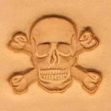 Crâne Et Os Croisés Craftool® Matoir 3-D - Fourniture maroquinerie cuir