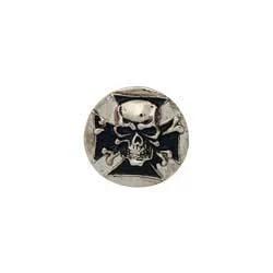 Cycle Du Bouclier Crânien Concho 1-1/8" X 1-1/8" - Fourniture maroquinerie cuir