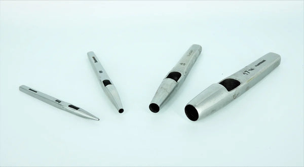 Emporte-pièce à frapper rond - Ø 1 à 30 mm - Fourniture maroquinerie cuir