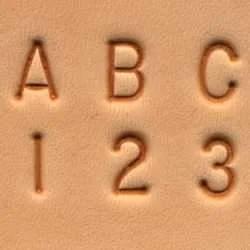 Ensemble D'Alphabets Et De Chiffres Craftool® 1/4" (6 Mm) - Fourniture maroquinerie cuir