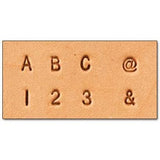 Ensemble D'Alphabets Et De Chiffres Craftool® 1/8" (3 Mm) - Fourniture maroquinerie cuir
