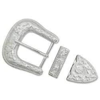 Ensemble De Boucles De Corde Et De Fleurs Argentées 1-1/2