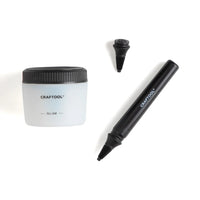 Ensemble Stylo De Teinture Et Bouteille En Silicone Craftool® Edge - Détail produit