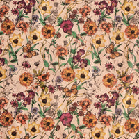 Peau De Mouton À Imprimé Floral