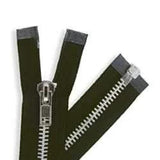 Fermetures À Glissière Noir/Aluminium - Détail produit