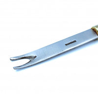 Fourchette à ébavurer forme cuillère - Fourniture maroquinerie cuir