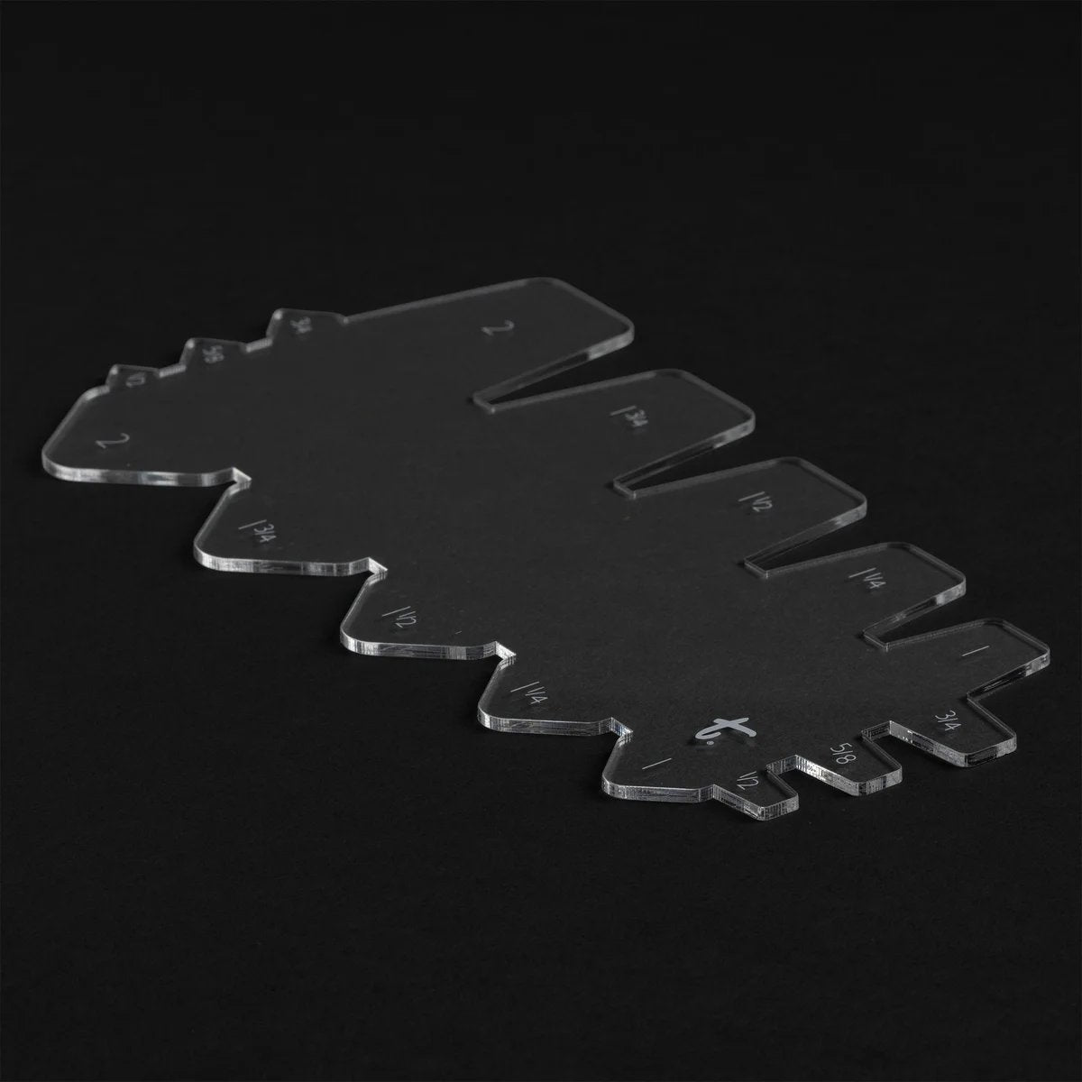 Gabarit acrylique d'extrémité de courroie conique - Détail produit