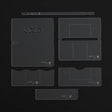 Gibson Large Wallet Acrylic Template - Vue principale