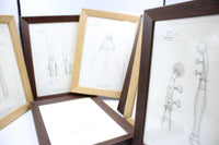 Illustration - 8 affiches - Fourniture maroquinerie cuir