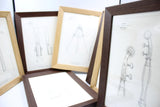 Illustration - 8 affiches - Fourniture maroquinerie cuir