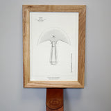 Illustration - couteau 1/2 lune - Fourniture maroquinerie cuir