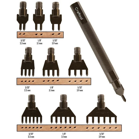 Jeu De Ciseaux À Trous De Diamant - Fourniture maroquinerie cuir