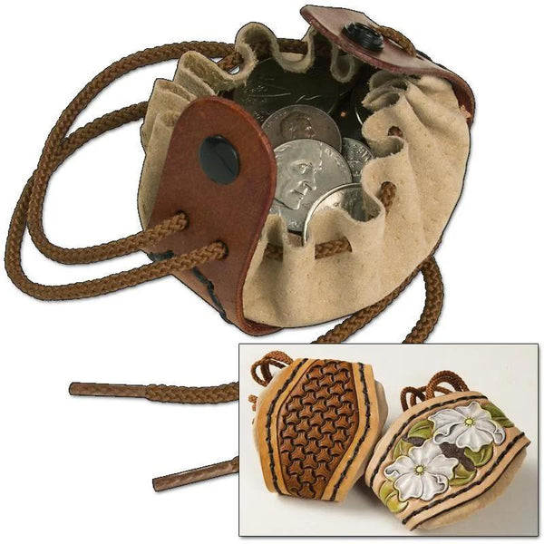Kit De Pochettes De Pièces À Cordon Coulissant - Fourniture maroquinerie cuir