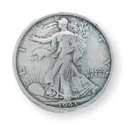 Liberty Half-Dollar Concho 1-3/16" (30 Mm) - Fourniture maroquinerie cuir