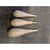 Manche d'alêne rond moyen modèle - merisier - Fourniture maroquinerie cuir