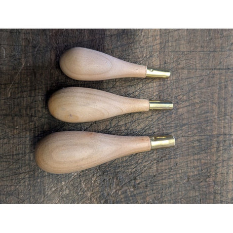 Manche d'alêne rond petit modèle - merisier - Fourniture maroquinerie cuir