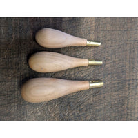 Manche d'alêne rond petit modèle - merisier - Fourniture maroquinerie cuir