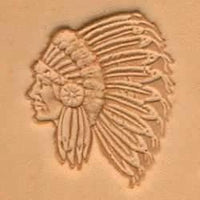 Matoir 3-D Du Chef Indien Craftool - Fourniture maroquinerie cuir