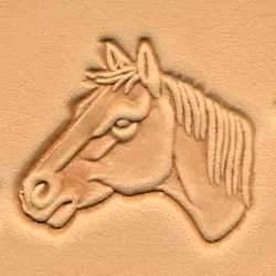Matoir 3D Sur La Tête De Cheval (Gauche) - Fourniture maroquinerie cuir