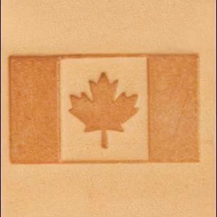 Matoir Craftool® 3D Drapeau Canadien - Fourniture maroquinerie cuir