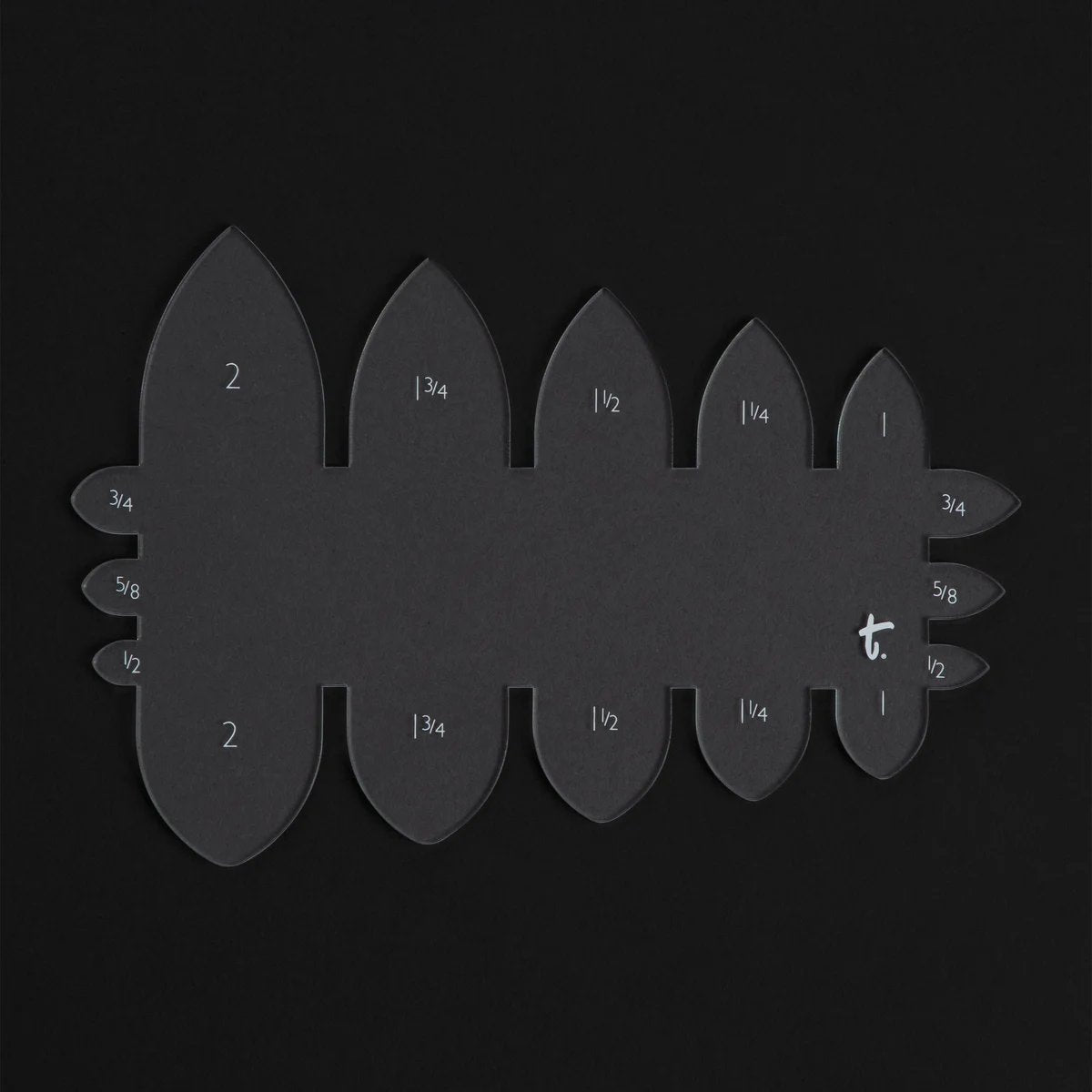 Modèle acrylique d’extrémité de ceinture pointue - Vue principale