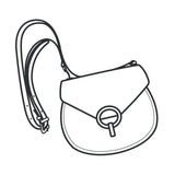 Modèle de papier à bandoulière Isabella Turn Lock - Vue principale