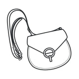 Modèle de papier à bandoulière Isabella Turn Lock - Vue principale