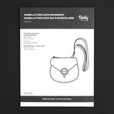 Modèle de papier à bandoulière Isabella Turn Lock - Détail produit