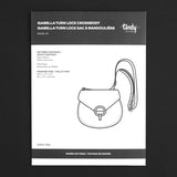 Modèle de papier à bandoulière Isabella Turn Lock - Détail produit