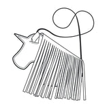 Modèle de papier à bandoulière licorne - Vue principale