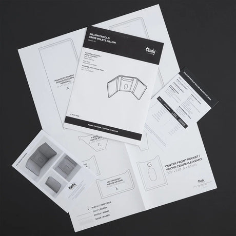 Modèle de papier à trois volets Dillon - Détail produit