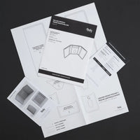 Modèle de papier à trois volets Dillon - Détail produit