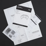 Modèle de papier à trois volets Dillon - Détail produit