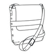 Modèle de papier Alyssa Crossbody - Vue principale