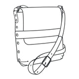 Modèle de papier Alyssa Crossbody - Vue principale