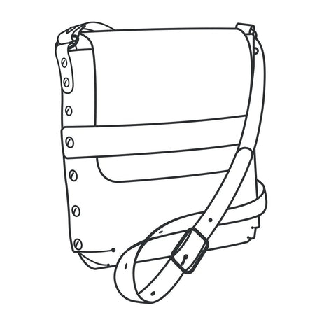 Modèle de papier Alyssa Crossbody - Vue principale