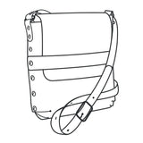 Modèle de papier Alyssa Crossbody - Vue principale