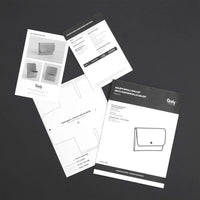 Modèle de papier de petit portefeuille Salem - Détail produit