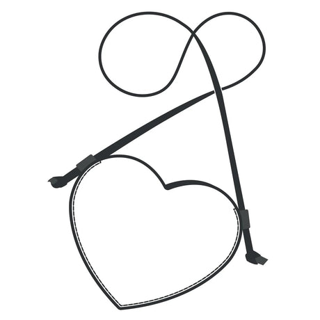 Modèle de papier de sac à bandoulière coeur - Vue principale