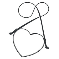 Modèle de papier de sac à bandoulière coeur - Vue principale
