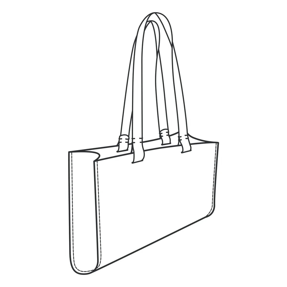 Modèle de papier de sac à main Melrose - Vue principale