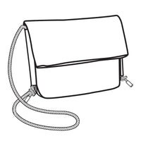 Modèle de papier Madison crossbody - Vue principale