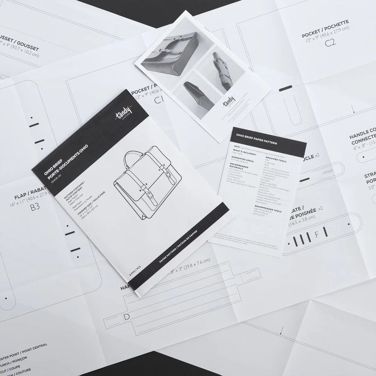 Modèle de papier porte-documents Ohio - Détail produit