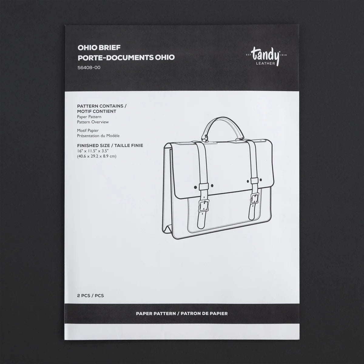 Modèle de papier porte-documents Ohio - Vue alternative