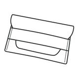 Modèle de papier pour étui à cartes Aspen - Vue principale