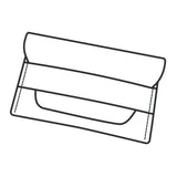 Modèle de papier pour étui à cartes Aspen - Vue principale