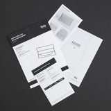Modèle de papier pour étui à cartes Aspen - Détail produit