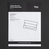 Modèle de papier pour étui à cartes Aspen - Zoom détaillé