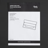 Modèle de papier pour étui à cartes Aspen - Zoom détaillé
