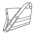 Modèle en papier de sac messager Clifton - Vue principale